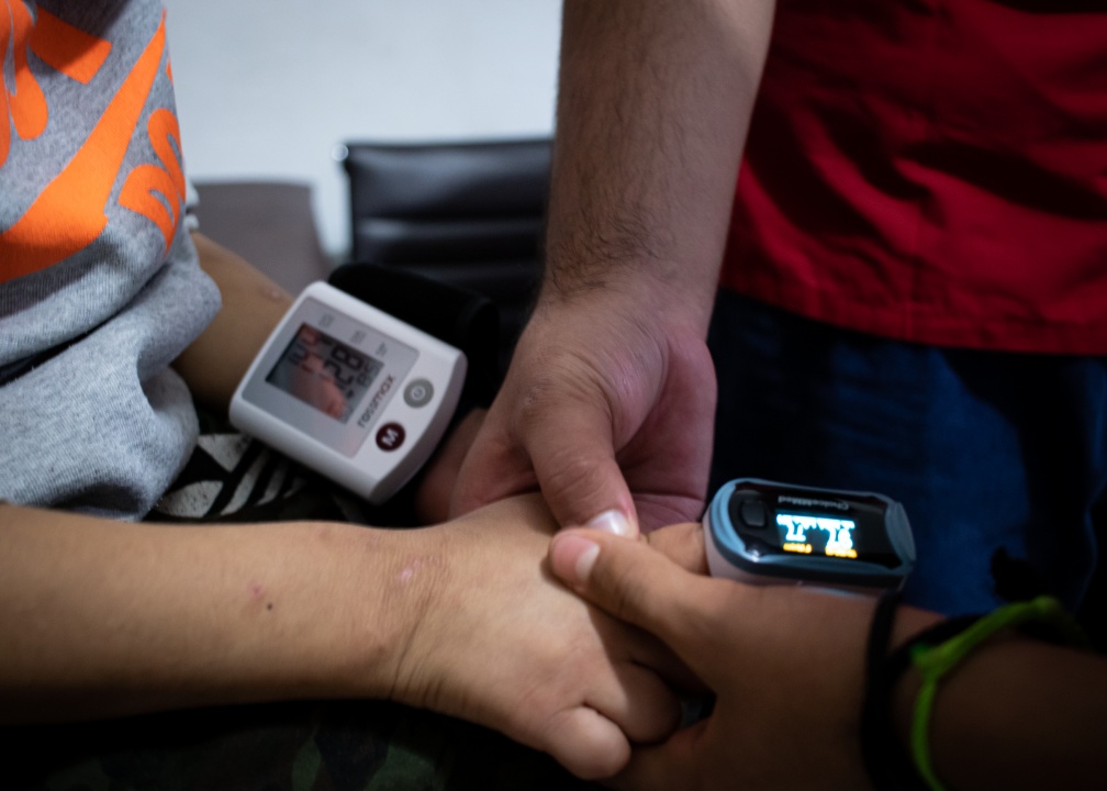 Residentes y personal en la casa hogar de Coyoacán